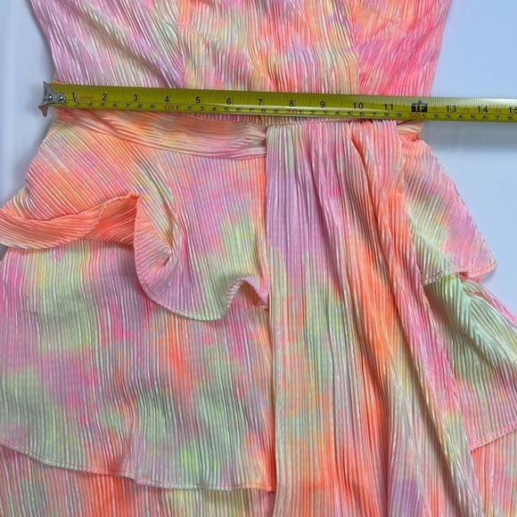 NWT 4S13NNA Multicolor Shay Pleated Tie-Dye Mini Dress – Lined (Size S) - Picture 6 of 12